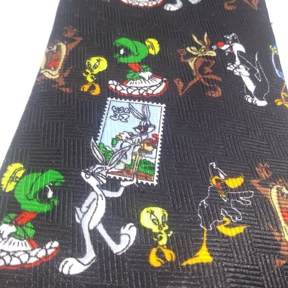 Vintage WB USPS Looney Tunes Stamp Collection Tie - Picture 5 of 8